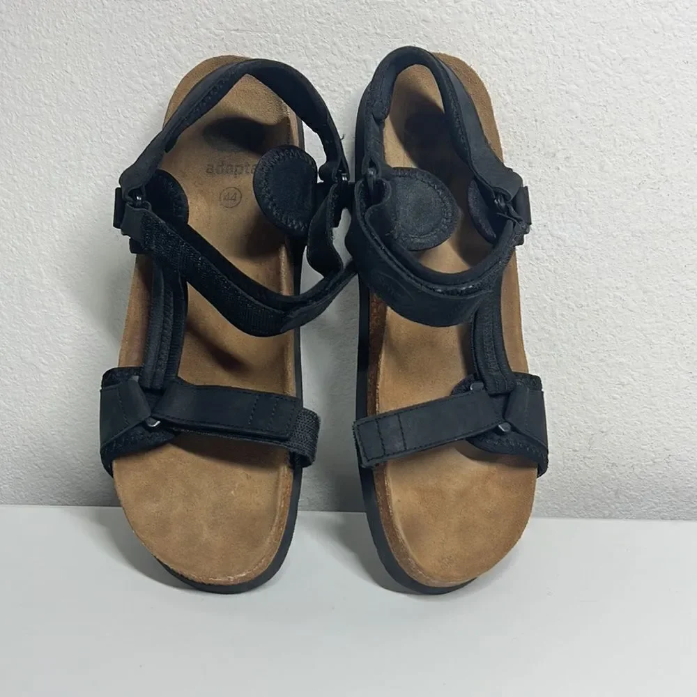 Scholl Heaven Adapta Track Sandals Size 44EU/ 11M Black